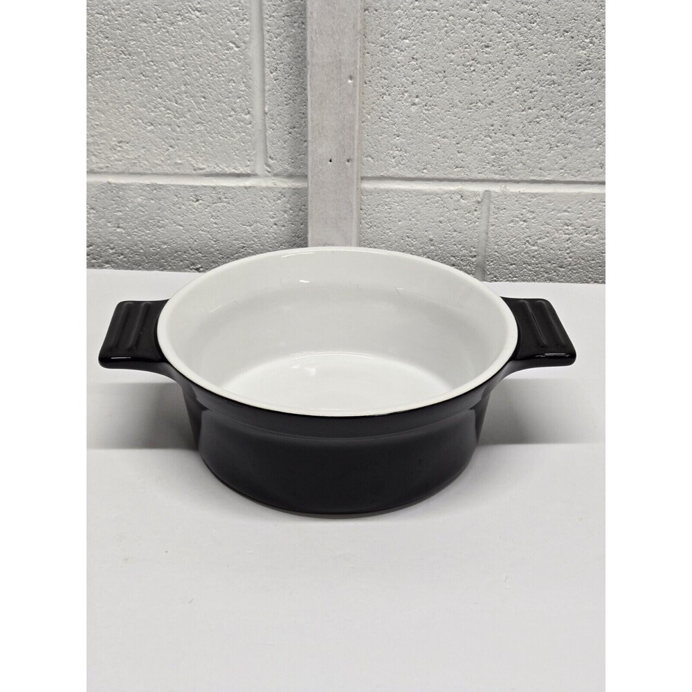 Cuisinart Chef's Classic Ceramic Stoneware Black Bakeware Baker 1.5 Qt
